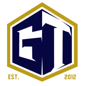 GameTime Training logo inside a gold hexagonal crest